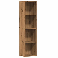 vidaXL Bokhylla artisan ek 36x30x143 cm konstruerat trä