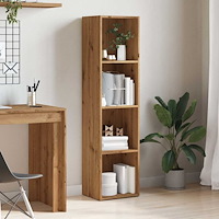 vidaXL Bokhylla artisan ek 36x30x143 cm konstruerat trä