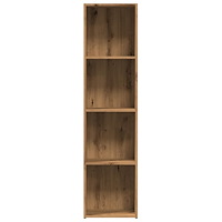 vidaXL Bokhylla artisan ek 36x30x143 cm konstruerat trä