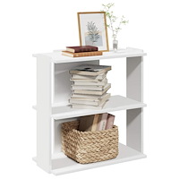 vidaXL Bokhylla 3 hyllplan vit 60x30x60 cm konstruerat trä