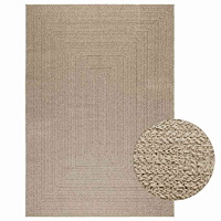 vidaXL Matta ZIZUR beige 160x230 cm jutelook inomhus och utomhus