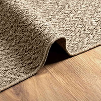 vidaXL Matta ZIZUR beige 80x150 cm jutelook inomhus och utomhus
