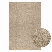 vidaXL Matta ZIZUR beige 120x170 cm jutelook inomhus och utomhus