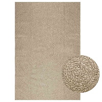 vidaXL Matta ZIZUR beige 160x230 cm jutelook inomhus och utomhus