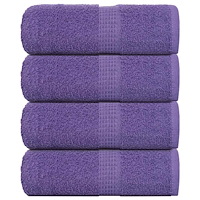 vidaXL Gästhanddukar 4 st lila 30x50 cm 360 gsm 100% bomull