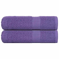vidaXL Duschhanddukar 2 st lila 70x140 cm 360 gsm 100% bomull