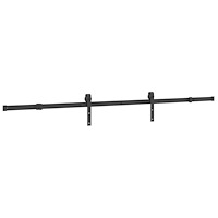 vidaXL Skjutdörr med beslag 100x210 cm massiv furu