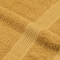 vidaXL Bastuhanddukar 4 st guld 80x200 cm 360 gsm 100% bomull