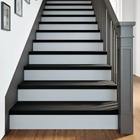 vidaXL Trappstegsmattor 4 pcs mörkbrun 90x25x2 cm massiv ek