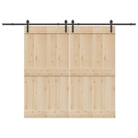 vidaXL Skjutdörrsbeslag 305 cm stål svart
