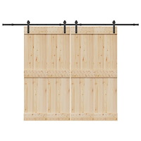 vidaXL Skjutdörrsbeslag 427 cm stål svart
