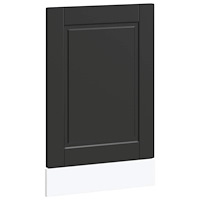 vidaXL Diskmaskinspanel Porto svart 45x1,5x67 cm konstruerat trä