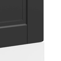 vidaXL Diskmaskinspanel Porto svart 45x1,5x67 cm konstruerat trä
