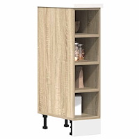 vidaXL Underskåp "Riga" sonoma-ek 20x44,5x81,5 cm konstruerat trä