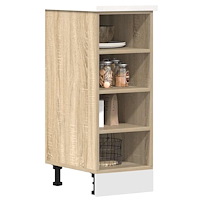 vidaXL Underskåp "Riga" sonoma-ek 30x44,5x81,5 cm konstruerat trä