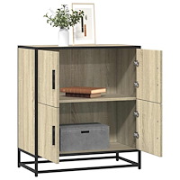 vidaXL Skänk sonoma-ek 68x35x76 cm konstruerat trä