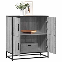vidaXL Skänk grå sonoma 68x35x76 cm konstruerat trä