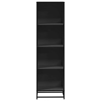 vidaXL Bokhylla svart 40x35x139 cm konstruerat trä
