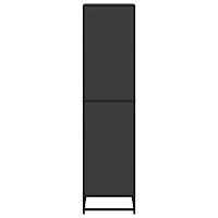 vidaXL Bokhylla svart 40x35x139 cm konstruerat trä