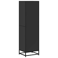 vidaXL Bokhylla svart 40x35x139 cm konstruerat trä