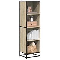 vidaXL Bokhylla sonoma-ek 40x35x139 cm konstruerat trä