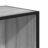 vidaXL Bokhylla grå sonoma 65,5x33x107,5 cm konstruerat trä