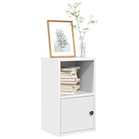 vidaXL Bokhylla vit 31x24x52 cm konstruerat trä
