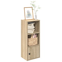 vidaXL Bokhylla sonoma-ek 31x24x77 cm konstruerat trä