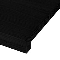 vidaXL Trappstegsmattor 2 pcs mörkbrun 110x30x2 cm massiv ek