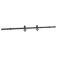 vidaXL Skjutdörr med beslag 80x210 cm massiv furu
