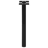 vidaXL Soffbordsben X-formade 2 st svarta 28x(42-43) cm stål
