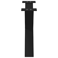 vidaXL Soffbordsben X-formade 2 st svarta 70x(42-43) cm stål