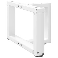 vidaXL Soffbordsben T-formade 2 st vita 40x25x(30-31) cm stål