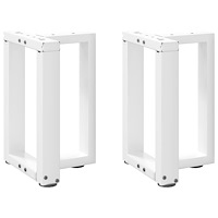 vidaXL Soffbordsben T-formade 2 st vita 38x25x(42-43) cm stål