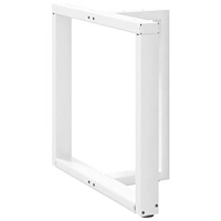 vidaXL Matbordsben T-formade 2 st vita 80x35x(72-73) cm stål