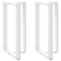 vidaXL Barbordsben T-formade 2 st vita 60x35x(100-101) cm stål