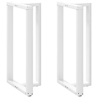 vidaXL Barbordsben T-formade 2 st vita 60x35x(110-111) cm stål