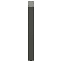 vidaXL Matbordsben U-formade 2 st antracit 70x(72-73) cm stål