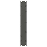 vidaXL Matbordsben U-formade 2 st antracit 70x(72-73) cm stål