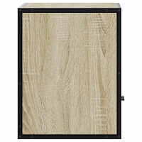 vidaXL Väggmonterat sängbord sonoma-ek 40x31x39,5 cm