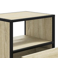 vidaXL Väggmonterat sängbord sonoma-ek 40x31x39,5 cm