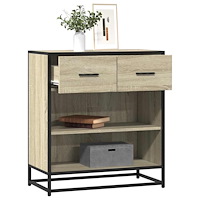 vidaXL Skänk sonoma-ek 68x35x76 cm konstruerat trä