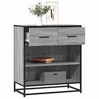vidaXL Skänk grå sonoma 68x35x76 cm konstruerat trä