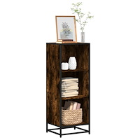 vidaXL Bokhylla rökfärgad ek 40x35x107,5 cm konstruerat trä