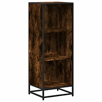 vidaXL Bokhylla rökfärgad ek 40x35x107,5 cm konstruerat trä
