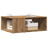 vidaXL Soffbord artisan ek 90x67x33 cm konstruerat trä