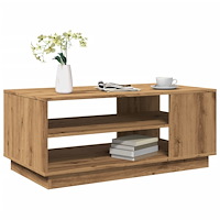 vidaXL Soffbord artisan ek 102x55x43 cm konstruerat trä