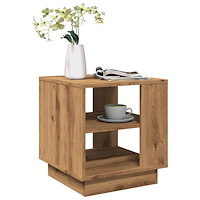 vidaXL Soffbord artisan ek 40x40x43 cm konstruerat trä