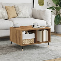 vidaXL Soffbord artisan ek 60x50x36,5 cm konstruerat trä