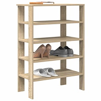 vidaXL Skohylla sonoma-ek 61x32x87,5 cm konstruerat trä